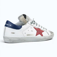 Golden Goose Superstar – White with Red Suede Star