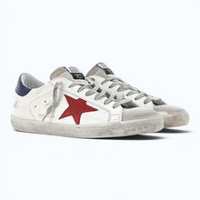 Golden Goose Superstar – White with Red Suede Star